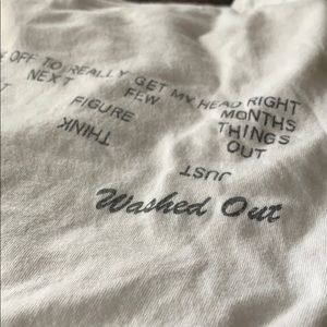 Washed Out concert shirt